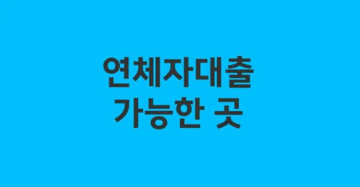연체자대출로 금융 안정성 회복하기